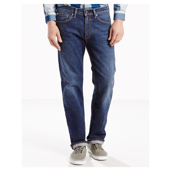 Levi’s Men's 505 Straight Regular Fit Jeans - Size 34 x 32 - Picture 1 of 8